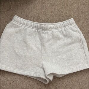 Aritzia Light Gray Athletic Shorts